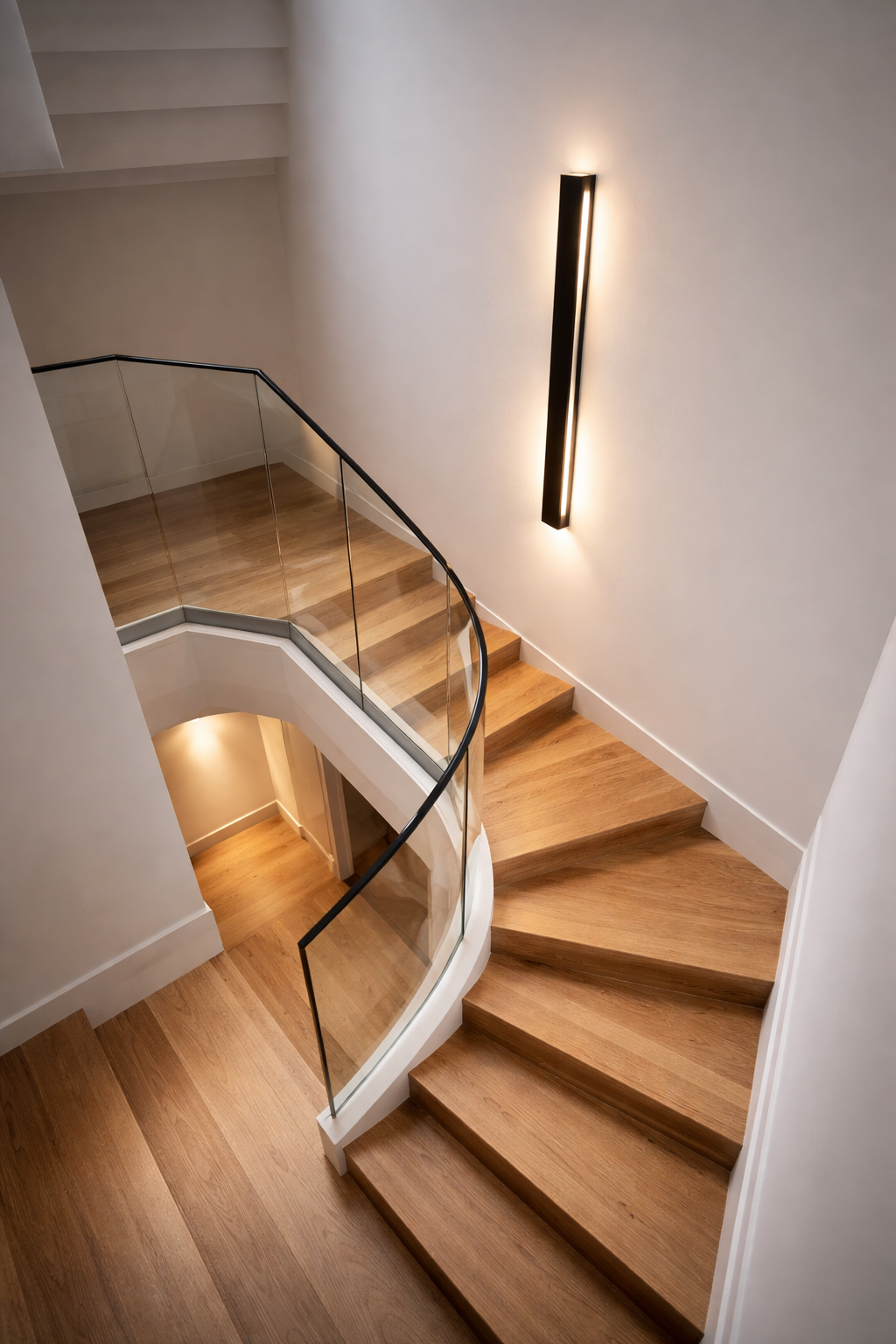 Outdoor Lighting – Black LED Linear Wall Light, Waterproof Modern Exterior Wall Lamp